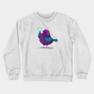 European Starling Bird with a star Crewneck Sweatshirt